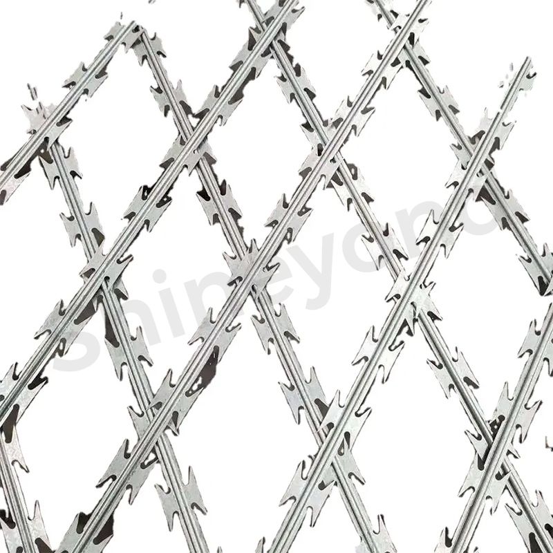 Razor barbed wire mesh