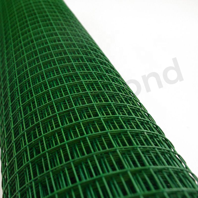 Plastic coated welded wire mesh