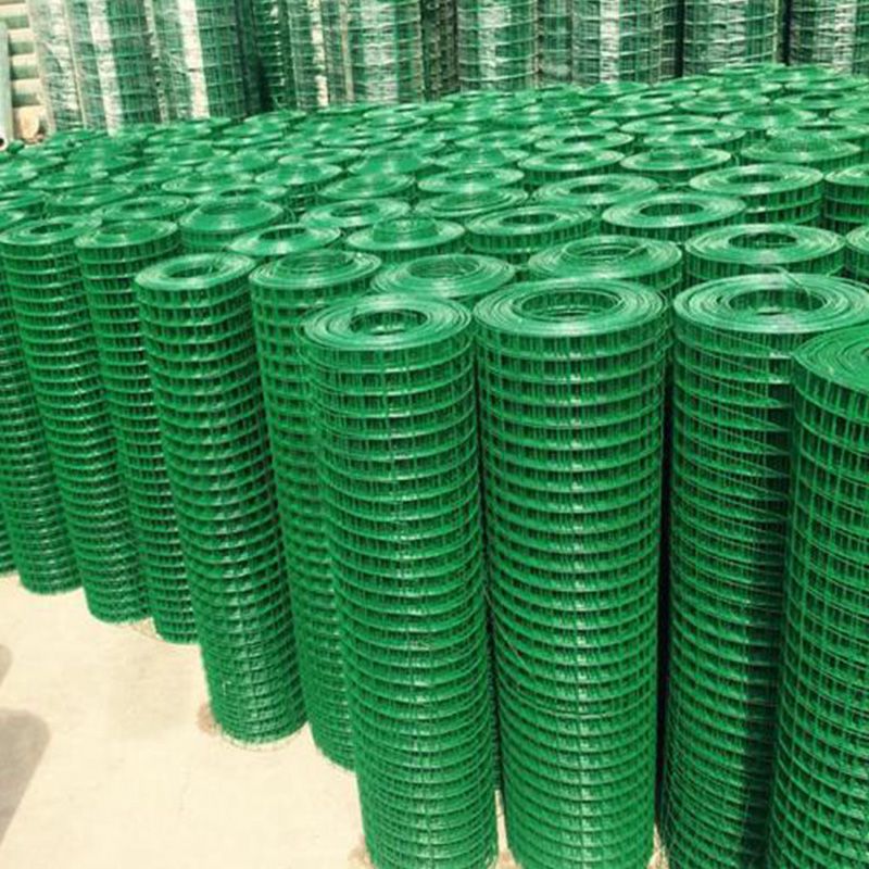 Plastic coated welded wire mesh