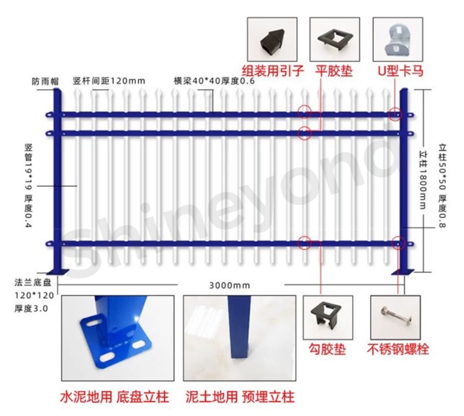 Bidirectional bending galvanized steel Wire Mesh Fence